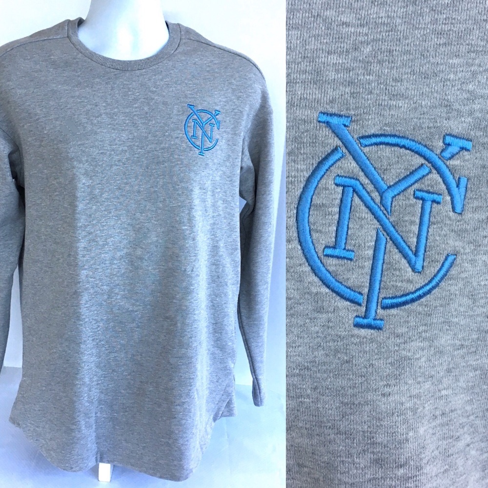 MLS Adidas NYC FC Gray Tango Sweatshirt